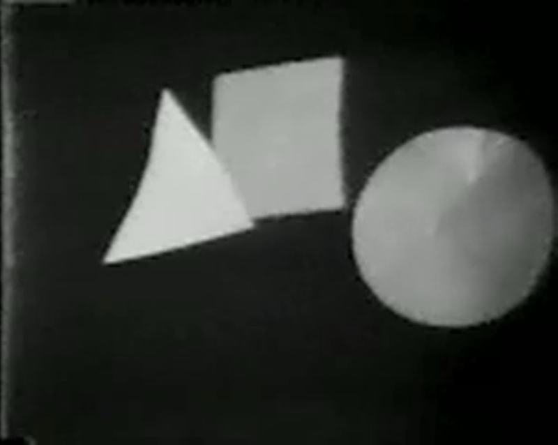 Dan Sandin: Triangle in Front of Square in Front of Circle in Front of Triangle 1973