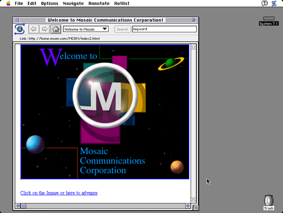 Mosaic 1.0 1993