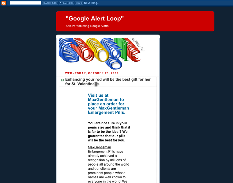Google Alert Loop