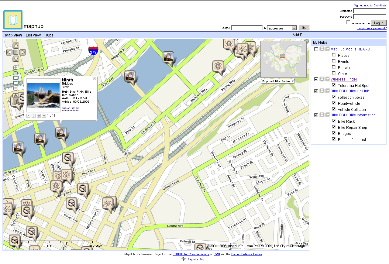 MapHub, zwischen März und Dezember 2006