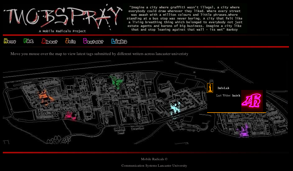 Mobspray: Lancaster University