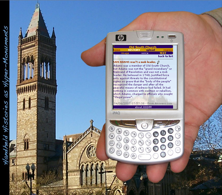 Handheld Histories als Hyper-Monuments: Old South Church, Boston