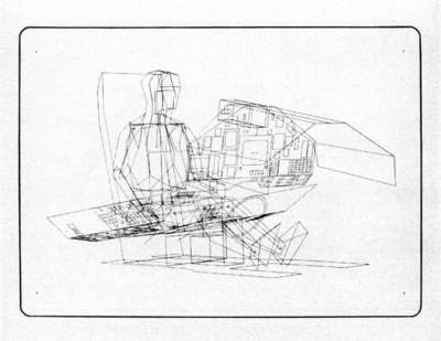 William Fetter/Boeing Aircraft Company__Twenty-Element Figure Placed in Cockpit Geometry 1966/69
